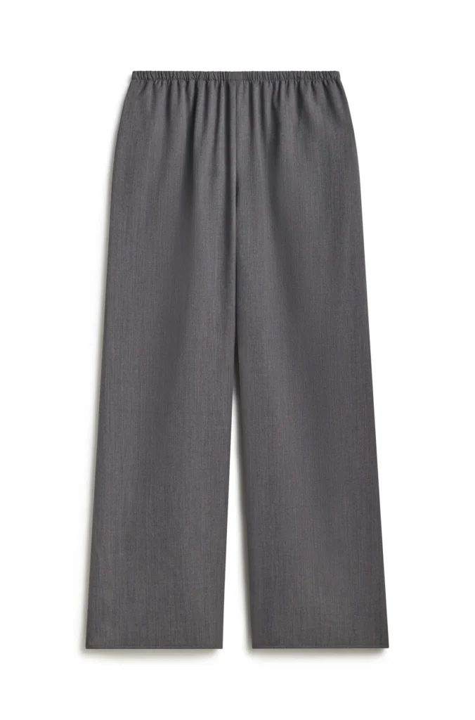 Fall 2026: Almina Concept Wool Wide Leg Pull-On Pant - wool pull-on pant in dark gray 