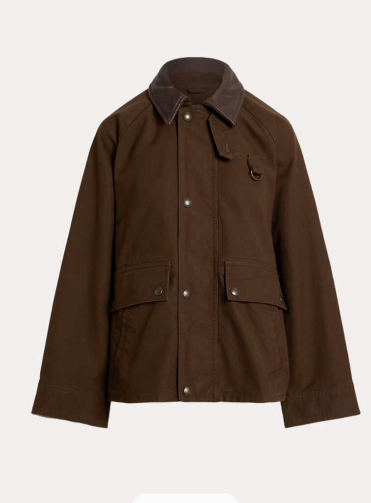 Fall 2026: Ralph Lauren Polo Cotton Utility Jacket - cotton utility jacket in chocolate brown 